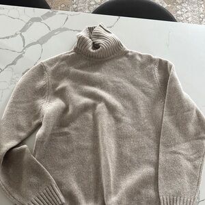 Women’s Zara Beige Turtleneck Sweater